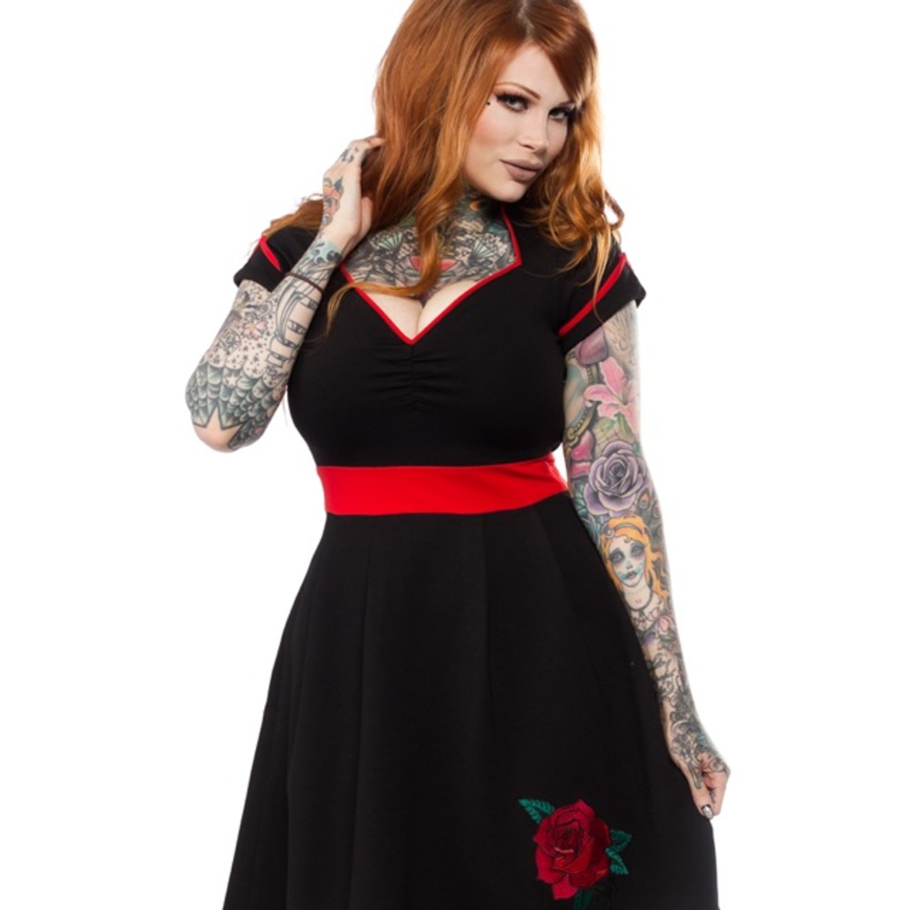 Sourpuss Rose Dollface Dress